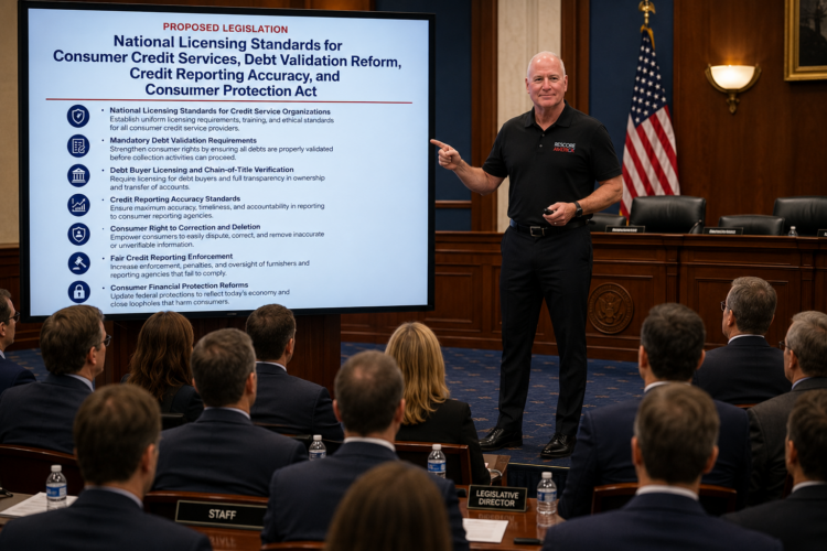 Anthony Andersen, Chief Executive Officer of Rescore America, presenting proposed Legislation to Congress Anthony Andersen, Chief Executive Officer of Rescore America, presenting proposed Legislation to Congress